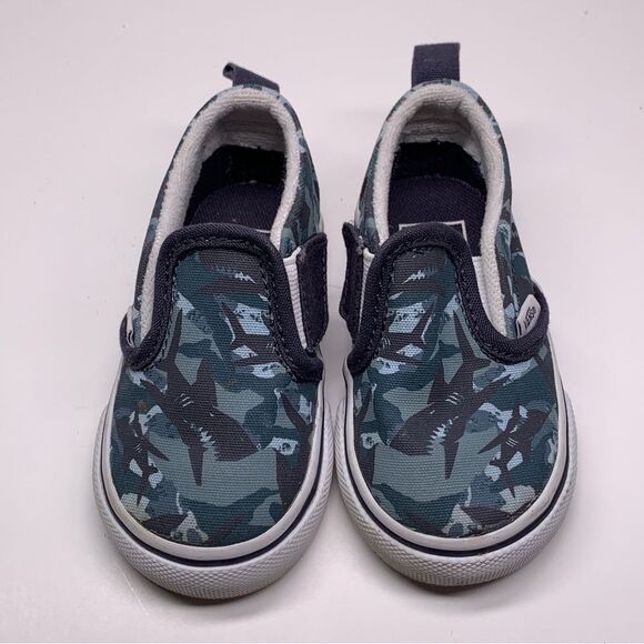 Vans Toddler Slip on shoe Shark Size US 4 UK 3.5 EU 19 - Picture 4 of 8